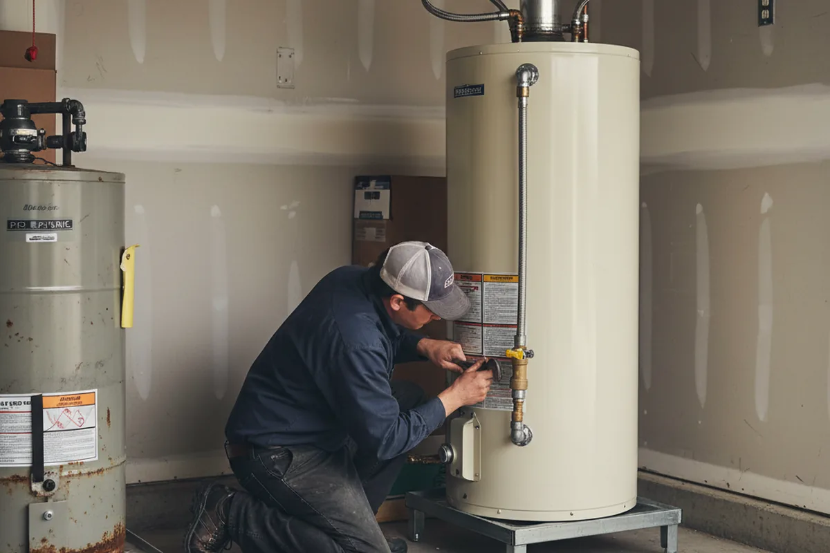 Water heater and shutoff valve replacement in Pageland